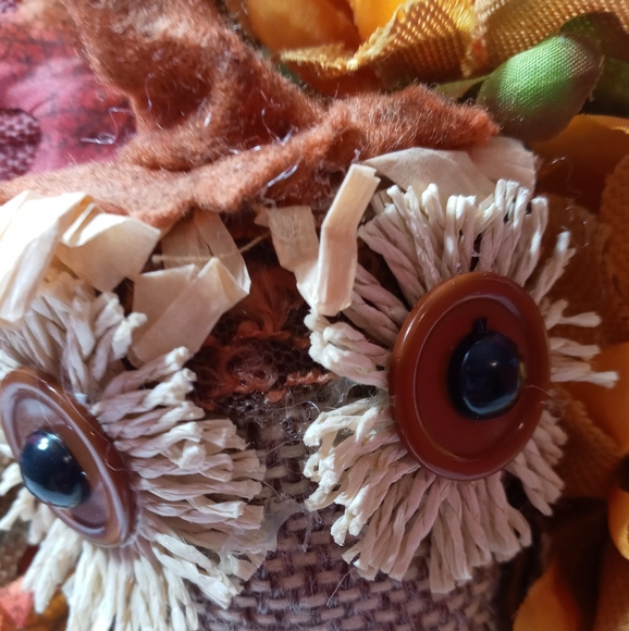 Handcrafted Silk & Burlap Flower Arrangement - Picture 12 of 12